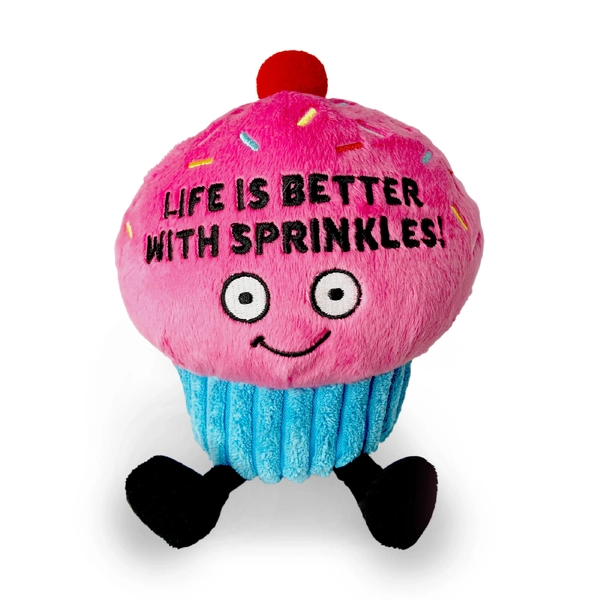 Punchkins "Life Is Better With Sprinkles!" Cupcake Plush