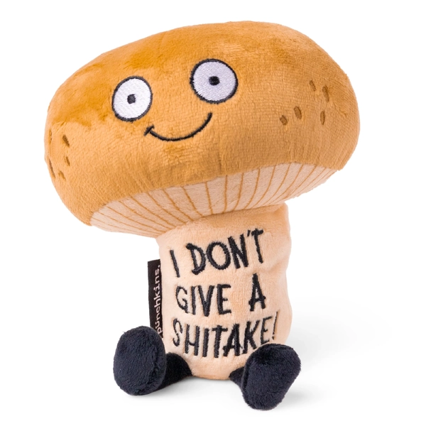 Punchkins "I Don't Give A Shitake" Plush Mushroom