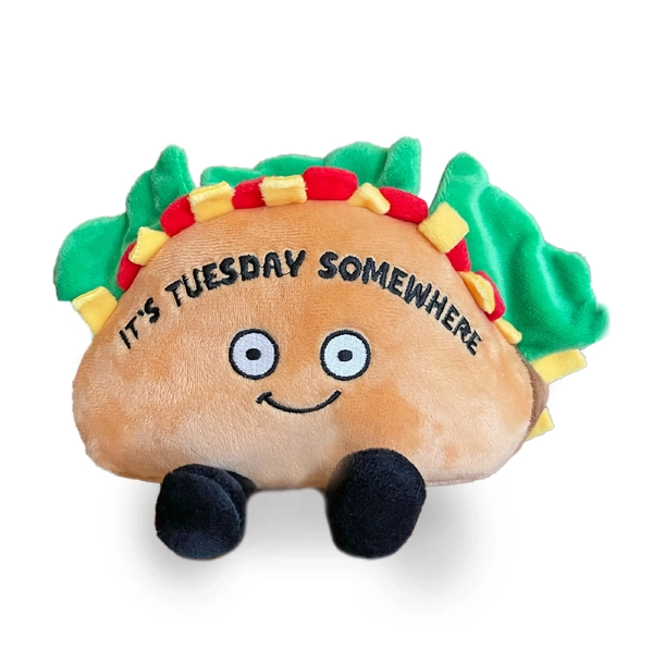 Punchkins  "It's Tuesday Somewhere" Plush Taco
