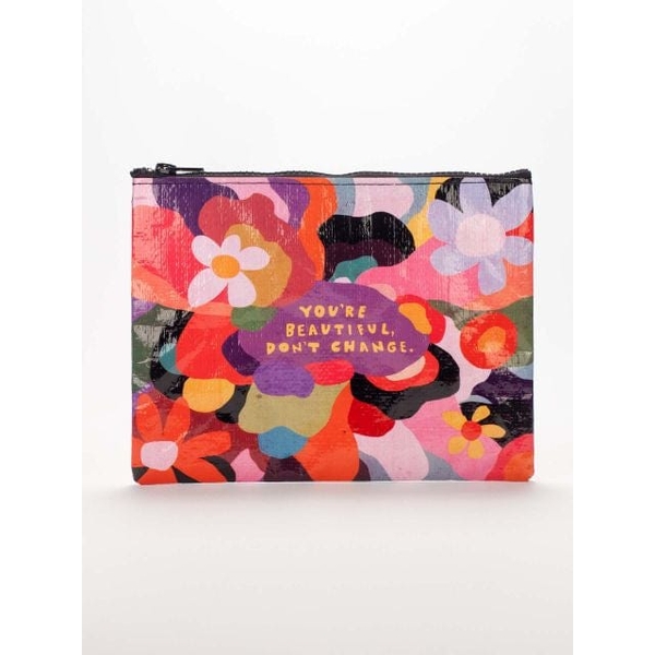 Blue Q Zipper Pouch - You're Beautiful