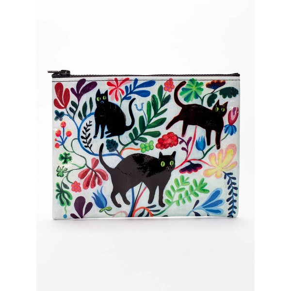 Blue Q Zipper Pouch - Here Kitty