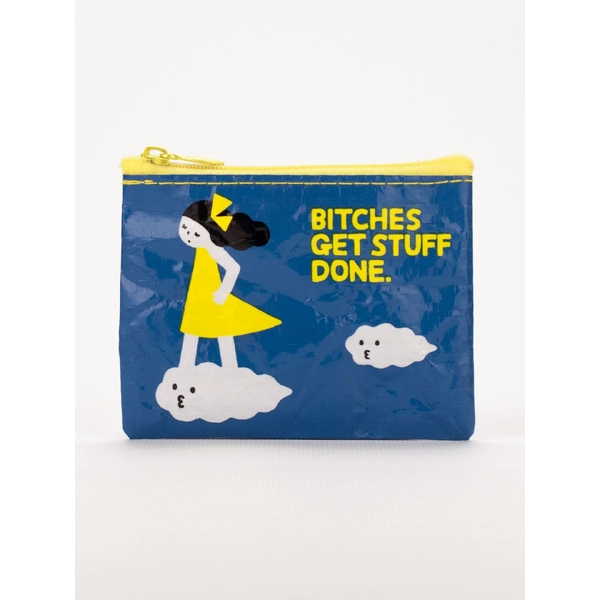 Blue Q Coin Purse - B*tches Get Stuff