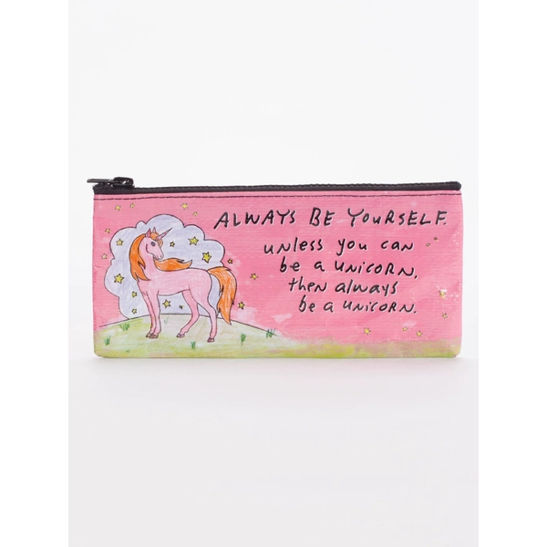 Blue Q Pencil Case - Always Be A Unicorn