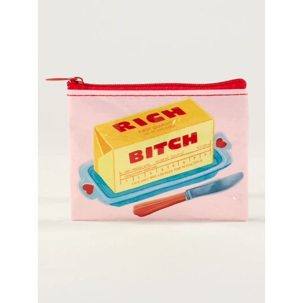 Blue Q Coin Purse - Rich Bitch