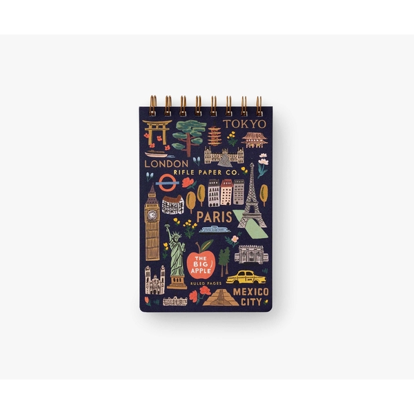 Rifle Paper Co. Top Spiral Notebook Ruled Small Bon Voyage