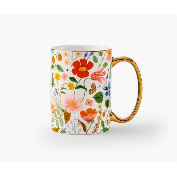 Rifle Paper Co. Porcelain Mug Strawberry Fields