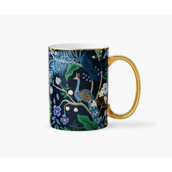 Rifle Paper Co. Porcelain Mug Peacock