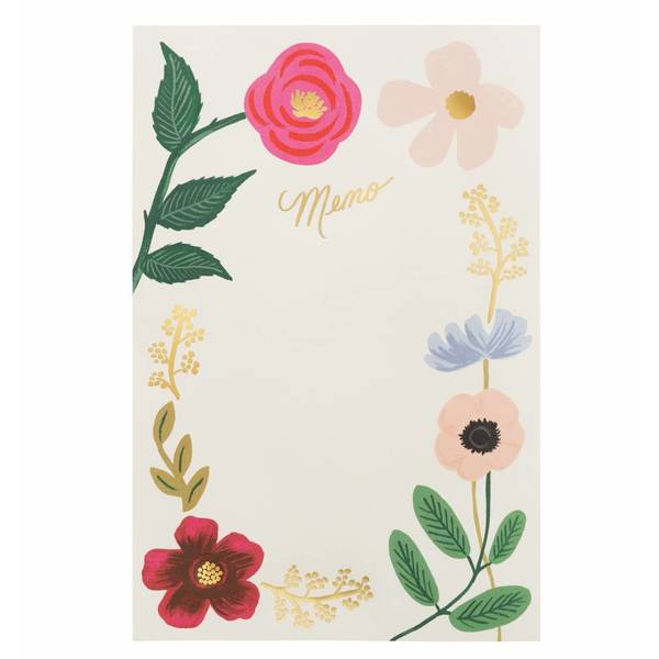 Rifle Paper Co. Memo Notepad Wildflower
