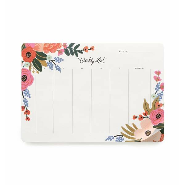 Rifle Paper Co. Weekly Deskpad Lively Floral