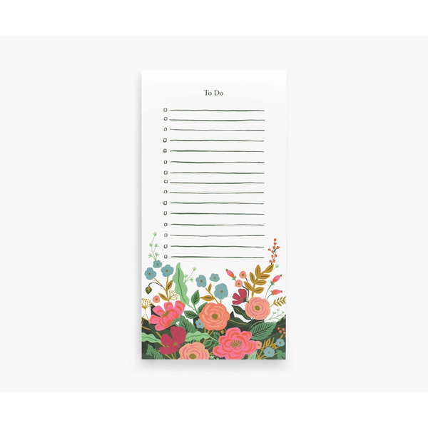 Rifle Paper Co. To Do Pad Floral Vines