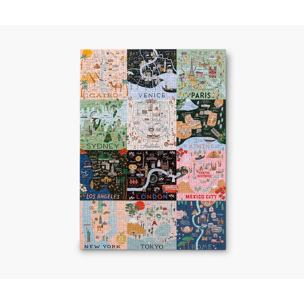 Rifle Paper Co. Jigsaw Puzzle Maps