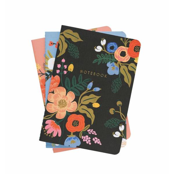 Rifle Paper Co. Lively Floral Notebook Set of 3