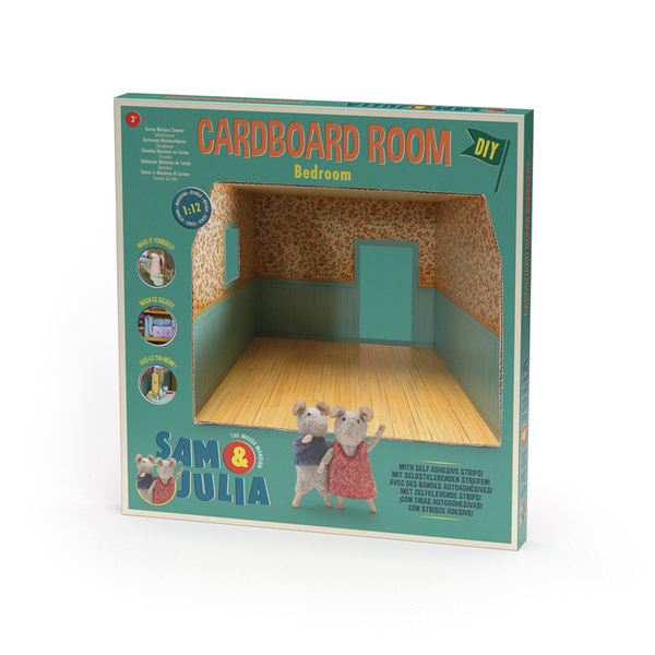 Sam and Julia Cardboard Bedroom