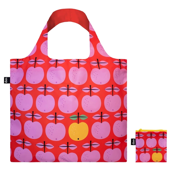 LOQI Stig Lindberg Pall - Bag Red / Pink