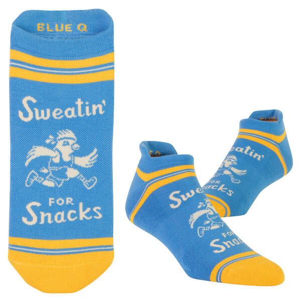 Blue Q Sweating Snacks Sneaker Socks S/M