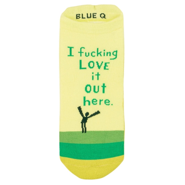 Blue Q F*ckin Love It Sneaker Socks S/M