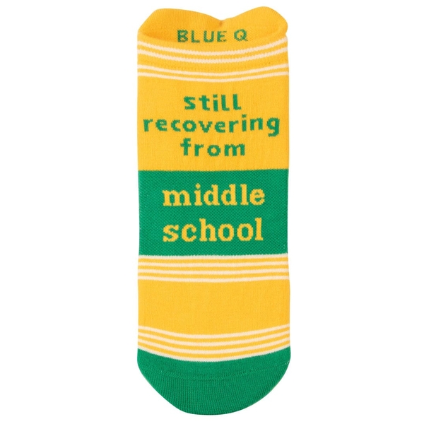 Blue Q Sneaker Socks - Middle School S/M