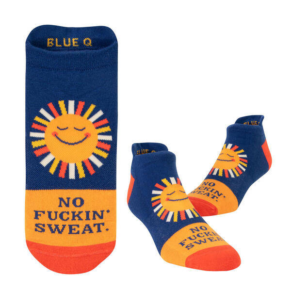 Blue Q Sneaker Socks - No F*ckin' Sweat L/XL
