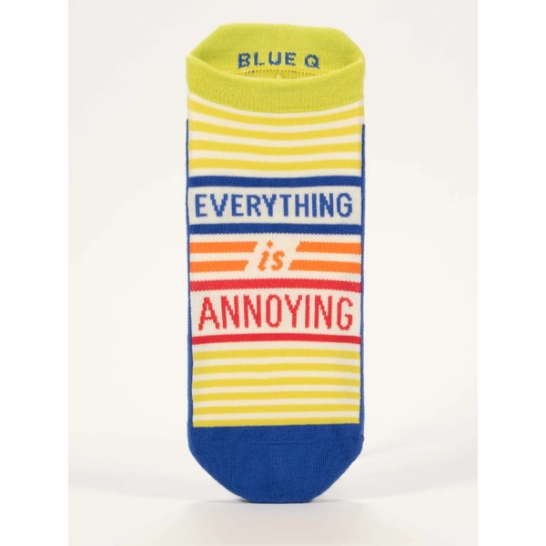Blue Q Sneaker Socks - Annoying S/M