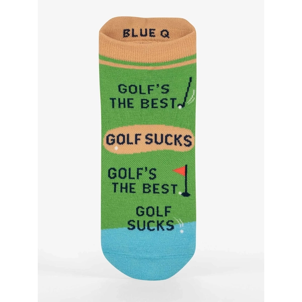 Blue Q Sneaker Socks - Golf Sucks L/XL