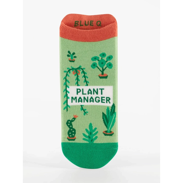 Blue Q Sneaker Socks - Plant Manager S/M