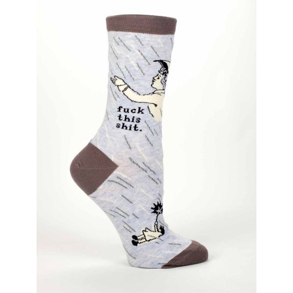 Blue Q Fuck This Shit Women's Crew Socks