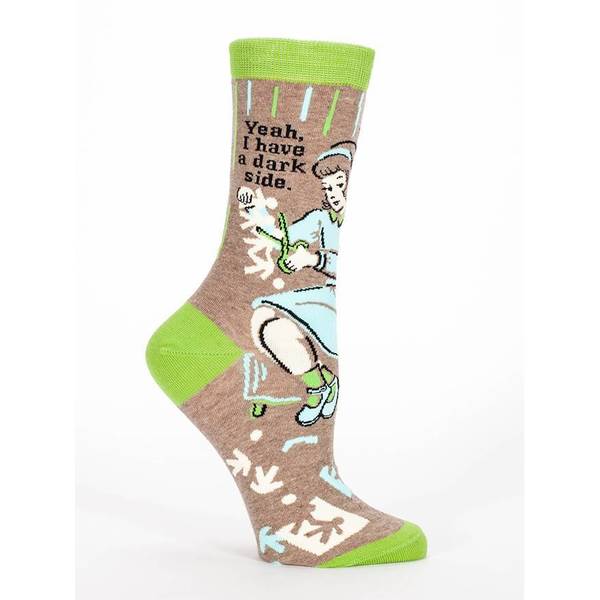 Blue Q Yeah, I Have A Dark Side Women's Crew Socks