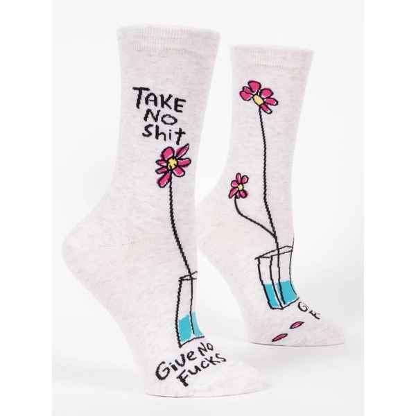 Blue Q Take No Shit Women's Crew Socks