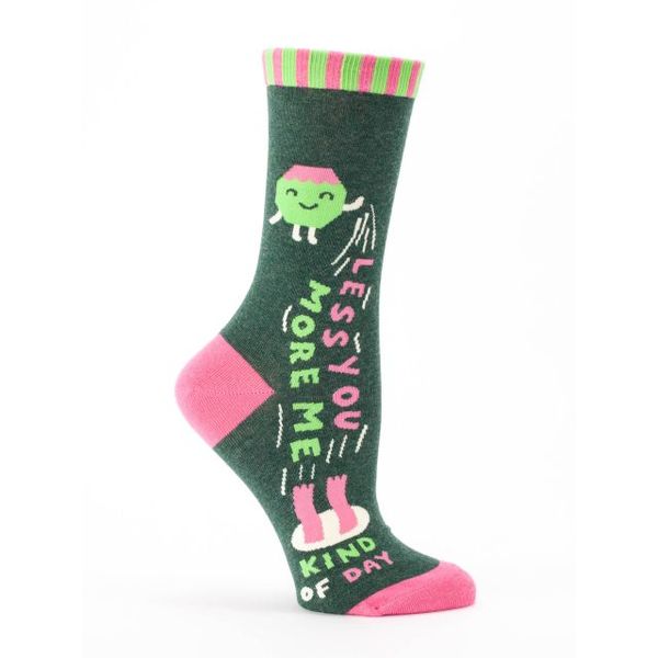 Blue Q Less You More Me Women's Crew Socks