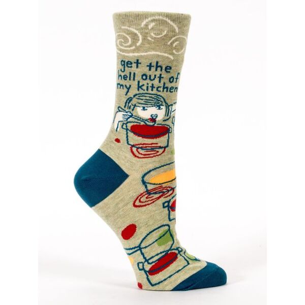 Blue Q Get the hell out of My Kitchen Women's Crew Socks