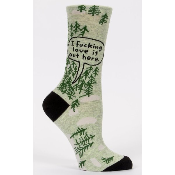 Blue Q I Fucking Love It Out Here Women's Crew Socks