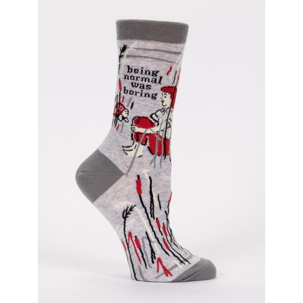 Blue Q Being Normal Was Boring Women's Crew Socks