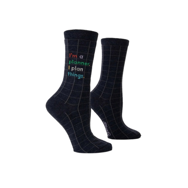 Blue Q I'm a Planner Women's Crew Socks