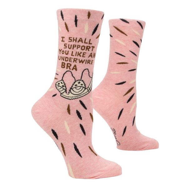 Blue Q Underwire Bra Women's Crew Socks