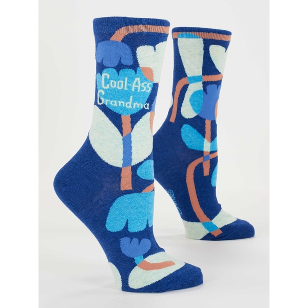 Blue Q Cool- Ass Grandma Women's Crew Socks