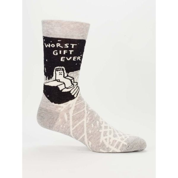 Blue Q Worst Gift Ever Men's Crew Socks