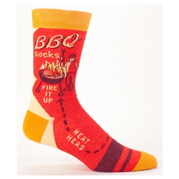 Blue Q BBQ Men's Crew Socks