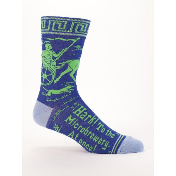 Blue Q Hark! To The Microbrewery Men's Crew Socks 