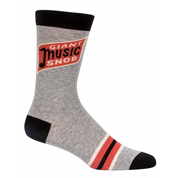 Blue Q Giant Music Snob Men's Crew Socks