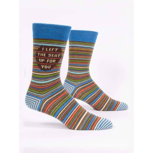 Blue Q I Left the Seat Up Men's Crew Socks