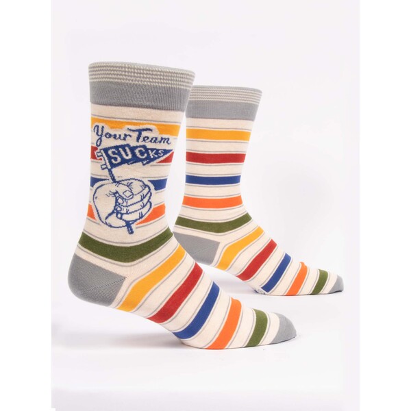 Blue Q Your Team Sucks Men's Crew Socks