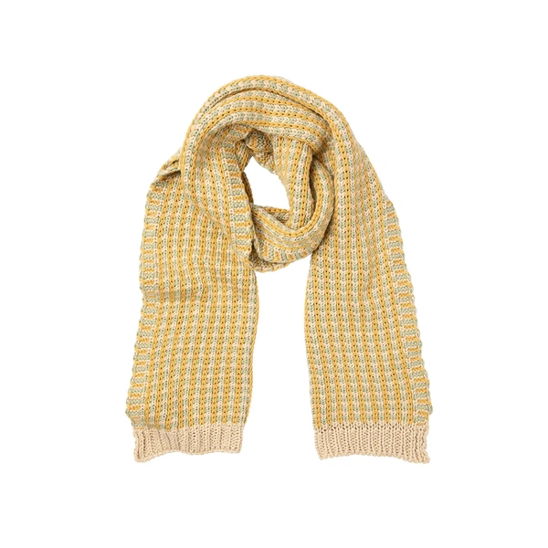 Indus Vintage knit Scarf (Sage/Corn/Natural)
