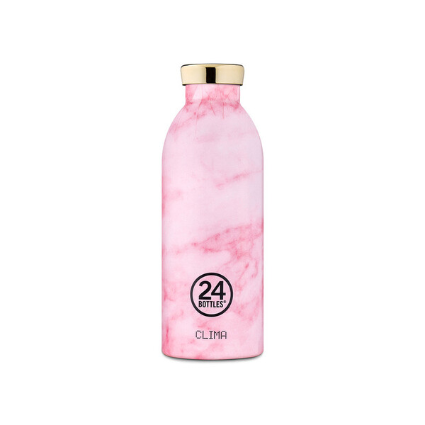 24Bottles Grand Collection Clima Bottle Stainless Steel Drink Bottle 500ml Pink Marble