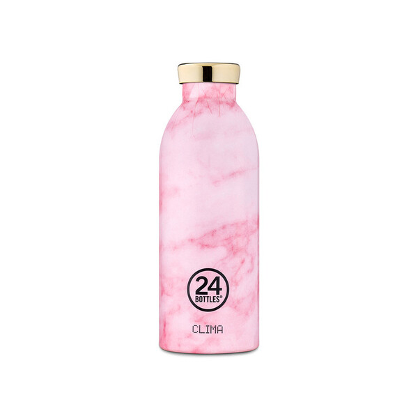24Bottles Grand Collection Clima Bottle Stainless Steel Drink Bottle 500ml Pink Marble