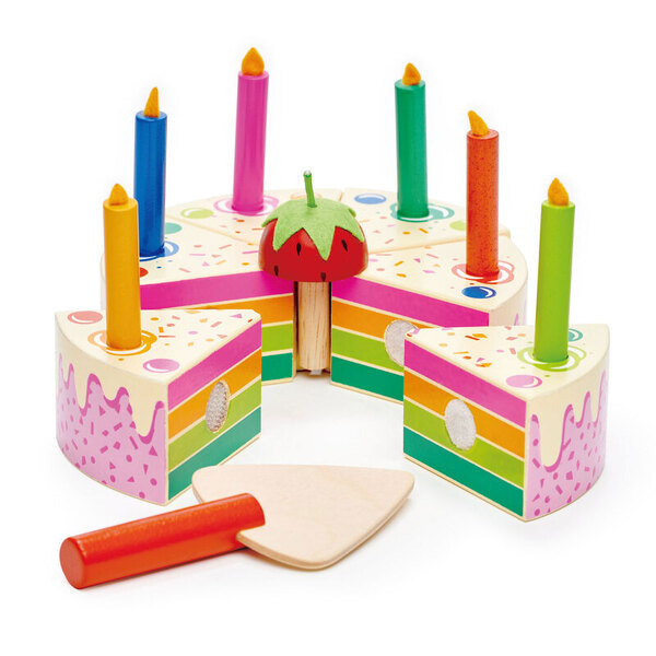 Tender leaf Toys Rainbow Birthday Cake