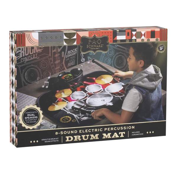 F.A.O Schwarz Toy Tabletop Street Drum Set