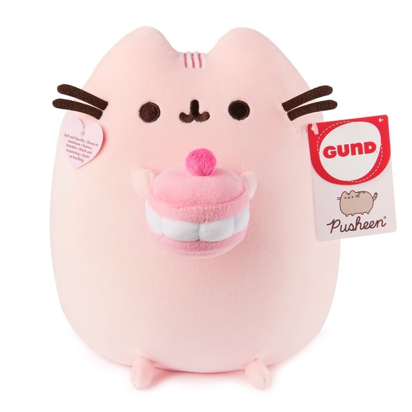 Pusheen Snackable Cherry Macaron plush