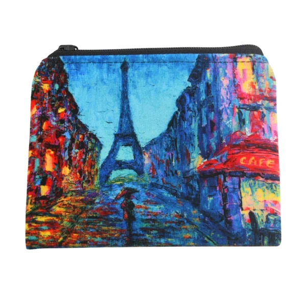 Velour Coin Purse – Paris Street