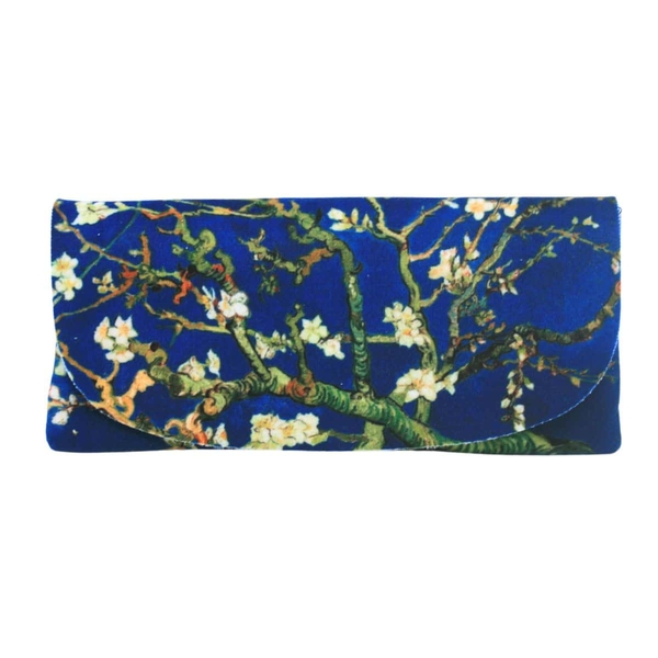 Velour Glasses Case – Almond Blossom (Midnight Blue)