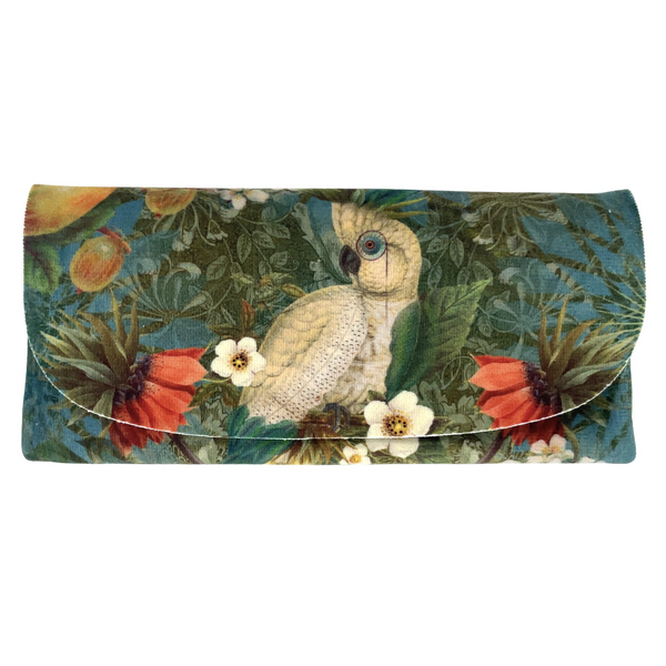 Museum Velour Glasses Case - (OIA) Parrot with Glasses